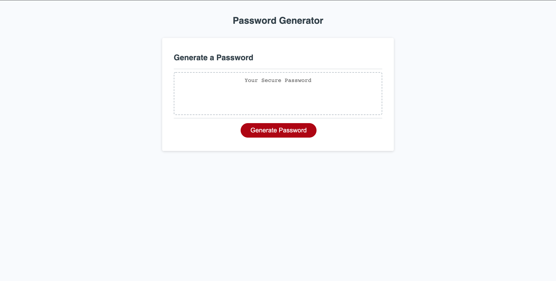 password Generator website photo and link